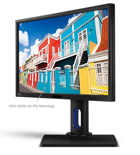  BenQ BL2420PT Color Accurate Design Monitor 24 QHD 1440p, 100% Rec.709 & sRGB, IPS, Delta E≤3, Calibration Report, AQCOLOR, Ergonomic, Speakers, DisplayPort