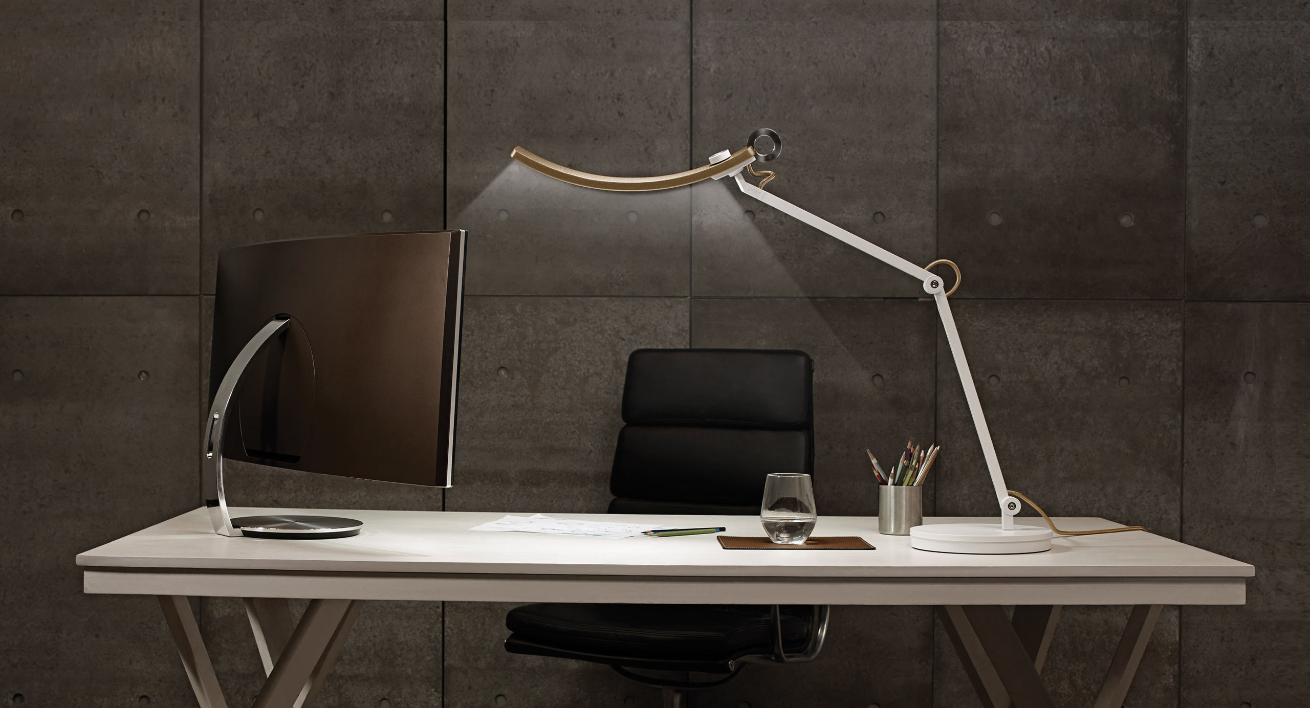 The BenQ ScreenBar Plus Lamp Saves Space And Lights A Desk Perfectly