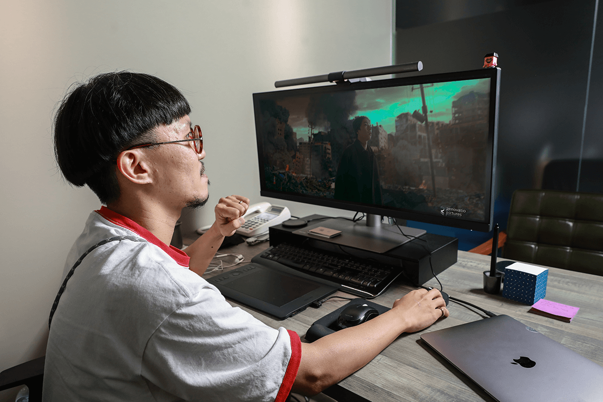 近乎苛求完美的視覺特效工作與 BenQ PD3420Q  最適合 Mac 的 21:9 專業螢幕