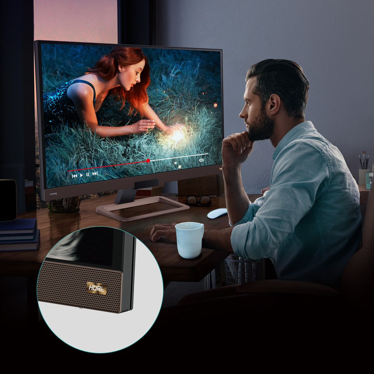 直覺的HDRi畫面優化調整鈕