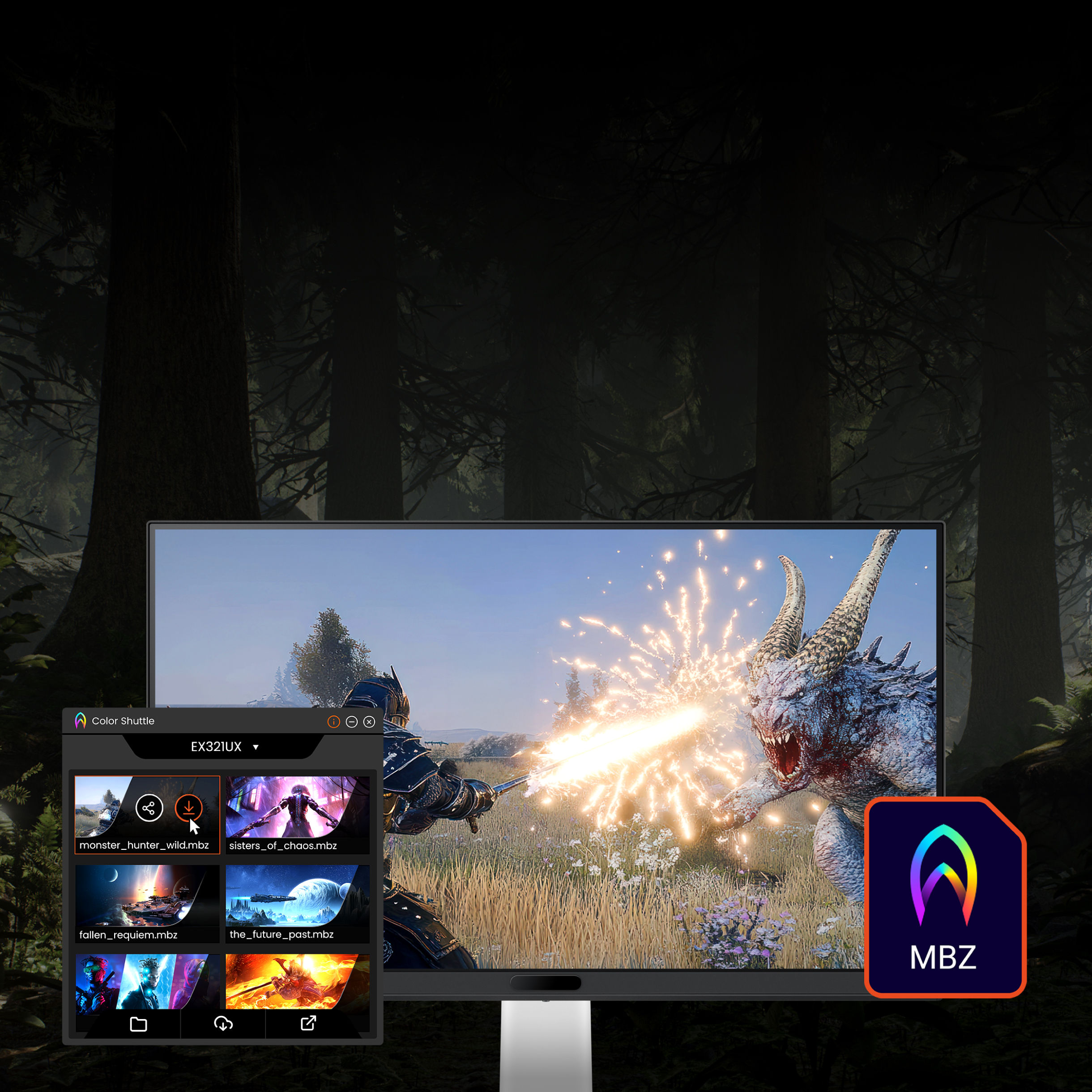 BenQ MOBIUZ Color Shuttle brings you the best Monster Hunter Wilds game visuals!