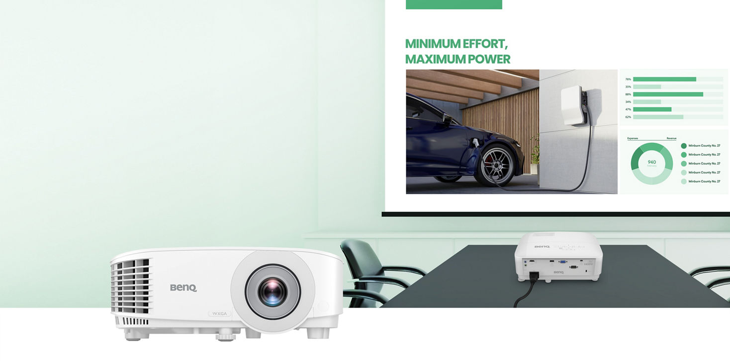 BenQ Business Projector MW560C | 4000AL WXGA Projector with SmartEco Power Saving