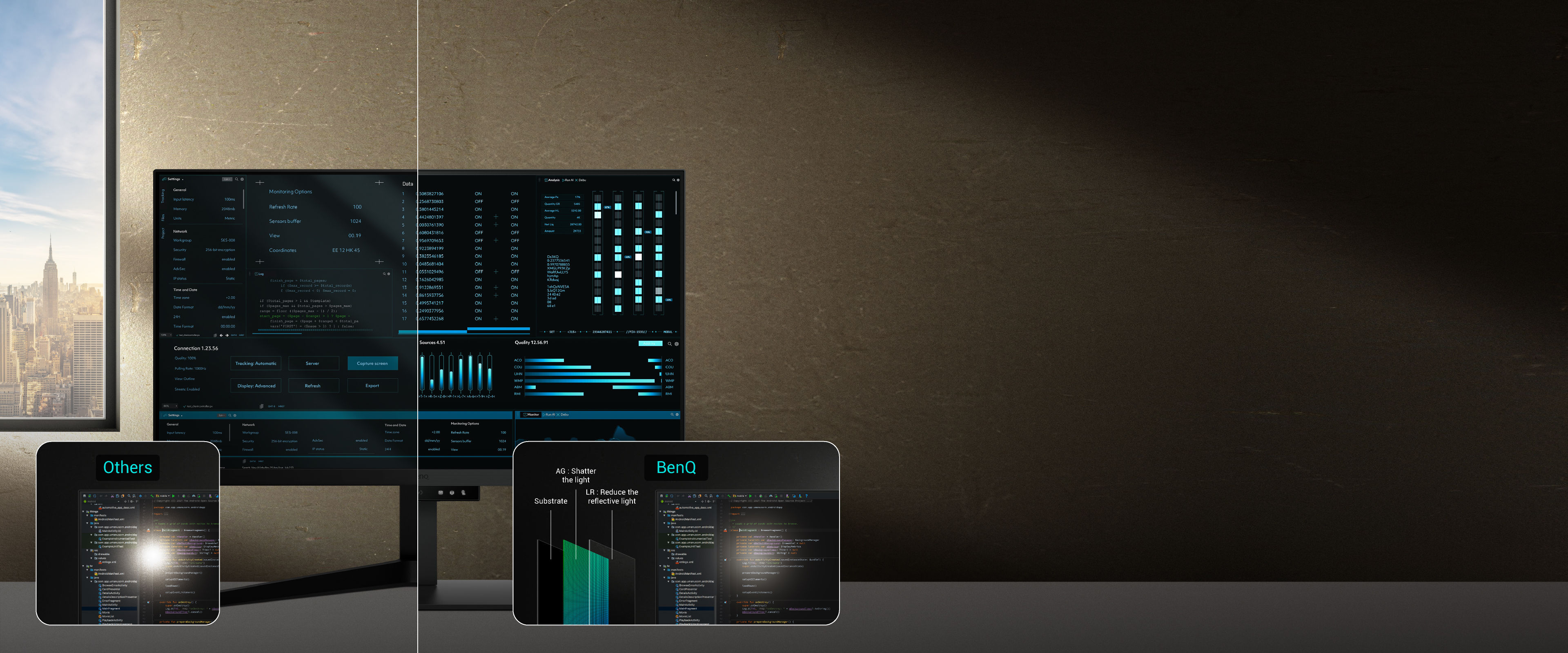 Eliminate distractions from reflections and glare to maintain your maximum flow with the Nano Matte Panel of BenQ Programming RD Series