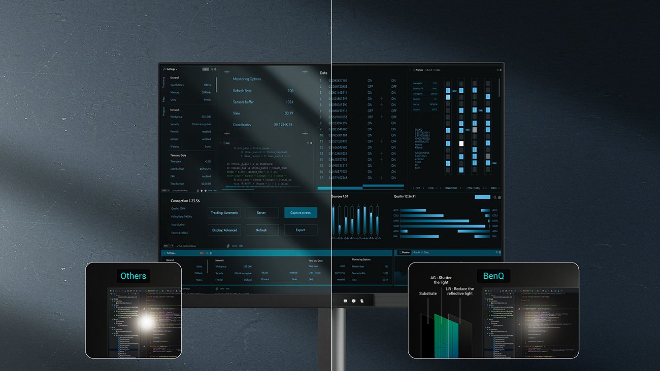 Featuring a low reflection property to minimize distractions, BenQ RD280UG Nano Matte Panel enhances focus and boosts productivity, delivering unparalleled clarity for peak performance.