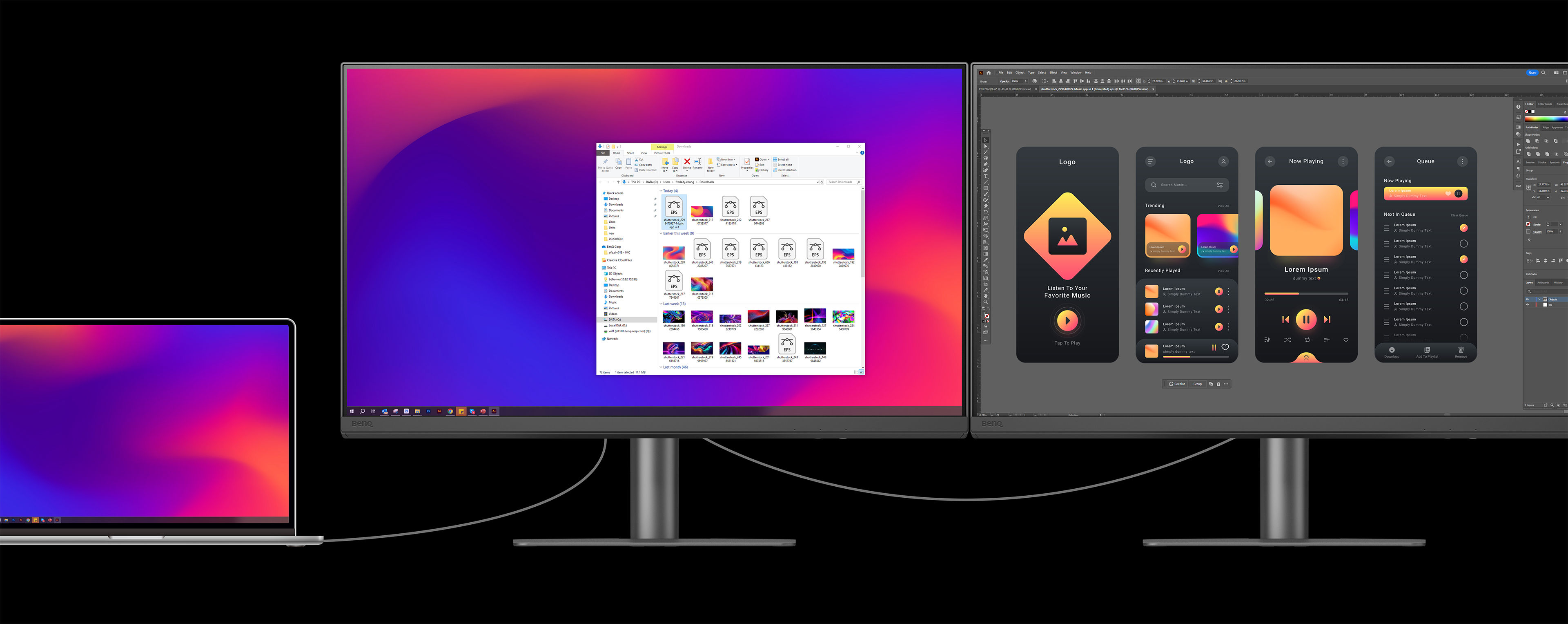 שרשור דייזי באמצעות DisplayPort MST