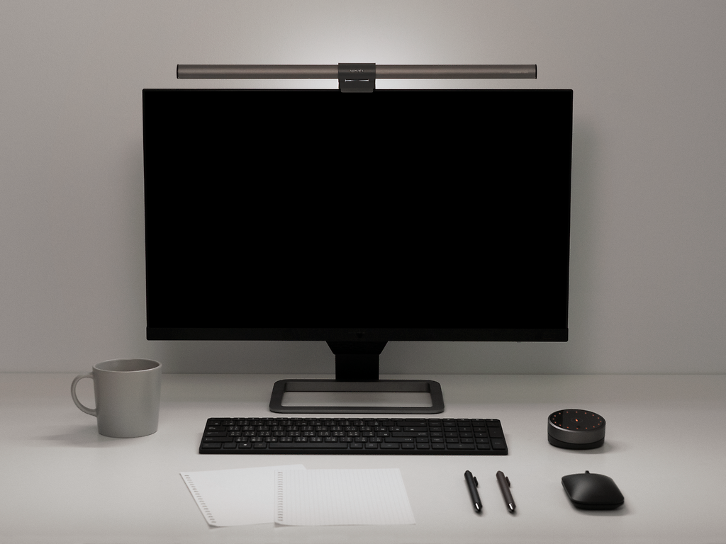A monitor light bar provides light to help you see your work more clearly and make your workspace more comfortable and efficient.
