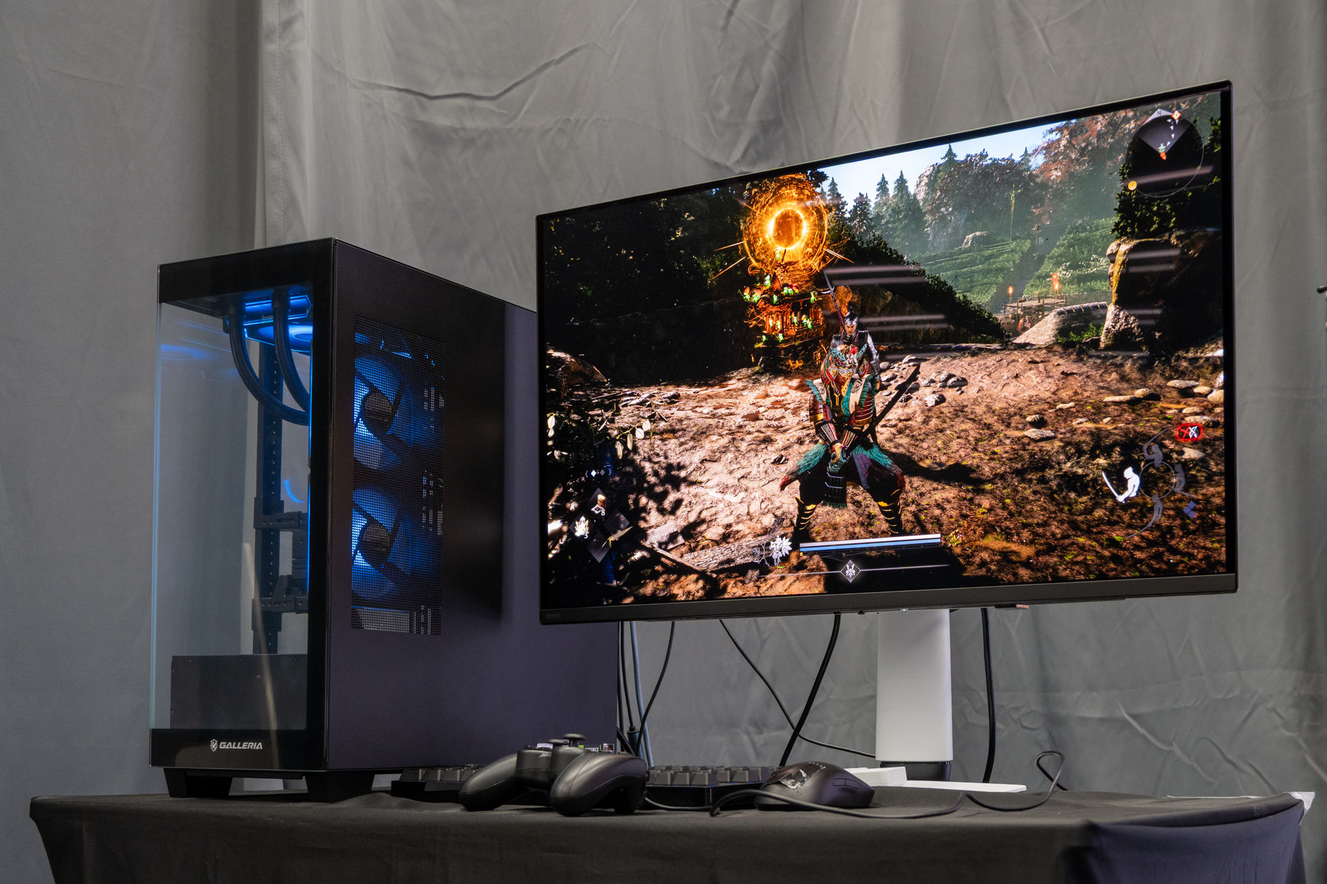Nioh 3 gameplay on MOBIUZ EX271UZ OLED gaming monitor