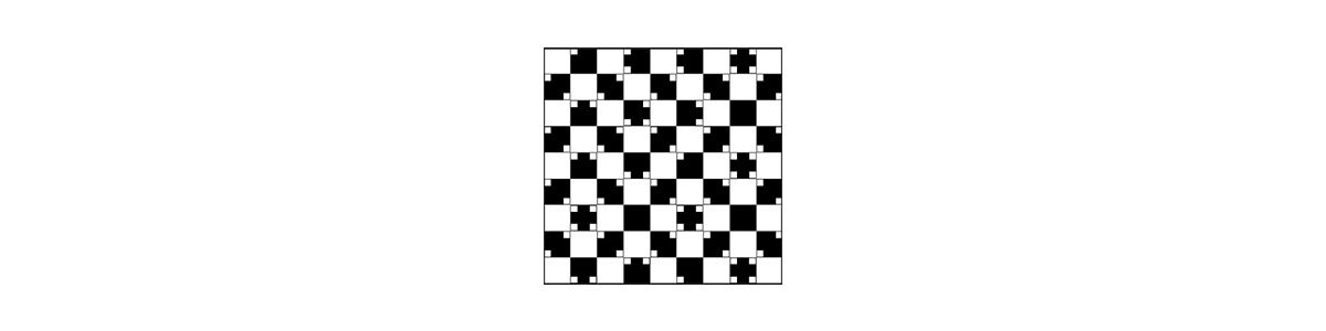 Optische illusie: de vierkanten zijn niet gebogen