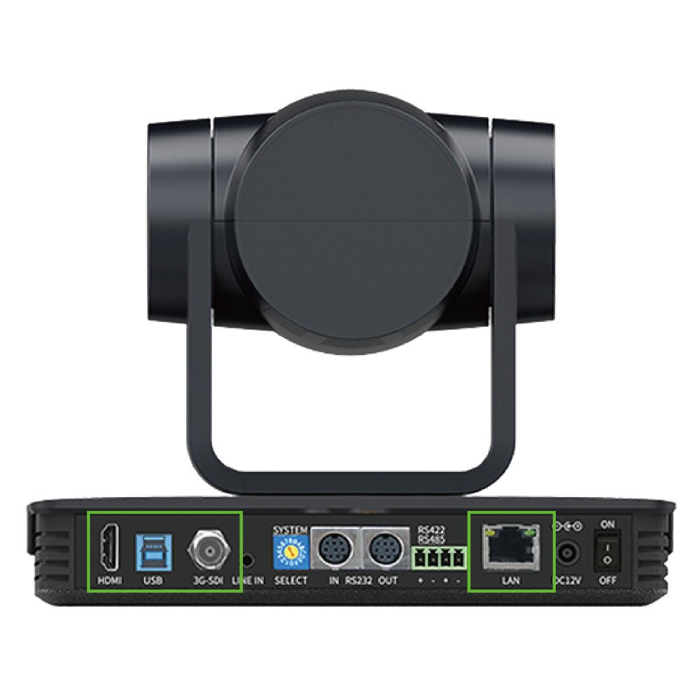 BenQ konferenční kamera DVY23 je vybavena porty pro všechny typy konektorů a umožňuje tak vysílat video obsah na jakýkoliv zobrazovací systém, který používáte.