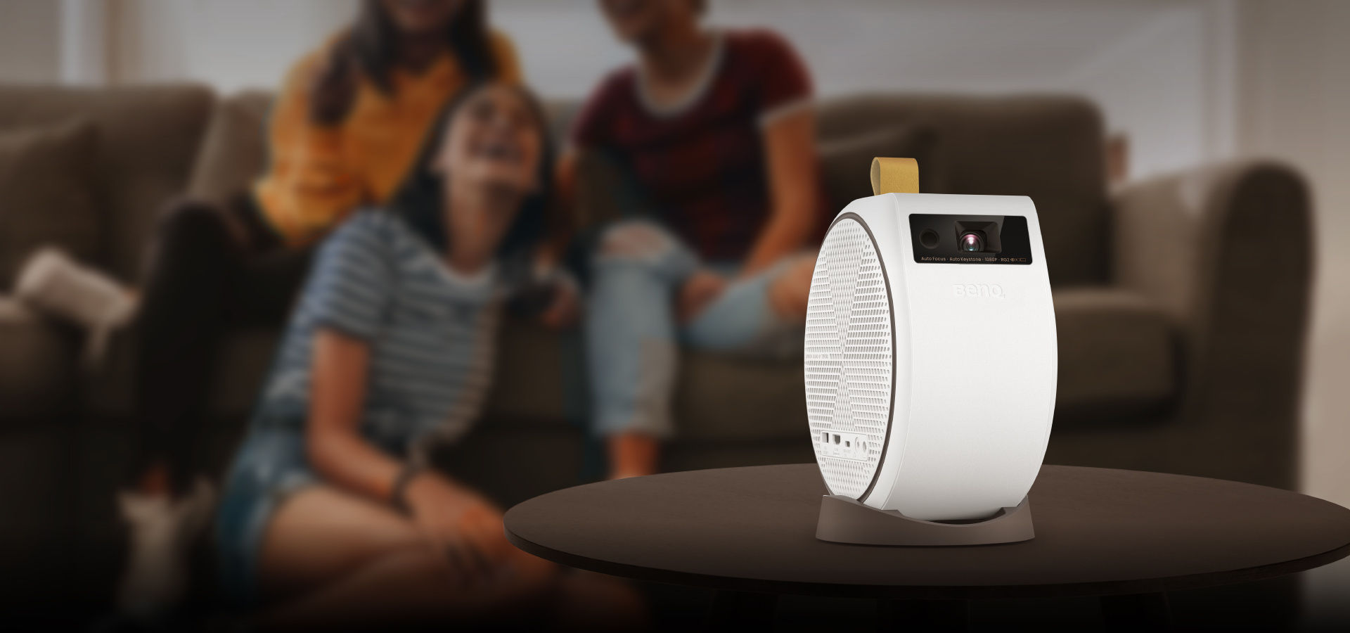 BenQ's portable projector with CinematicSound technology delivers a compact size with robust bass