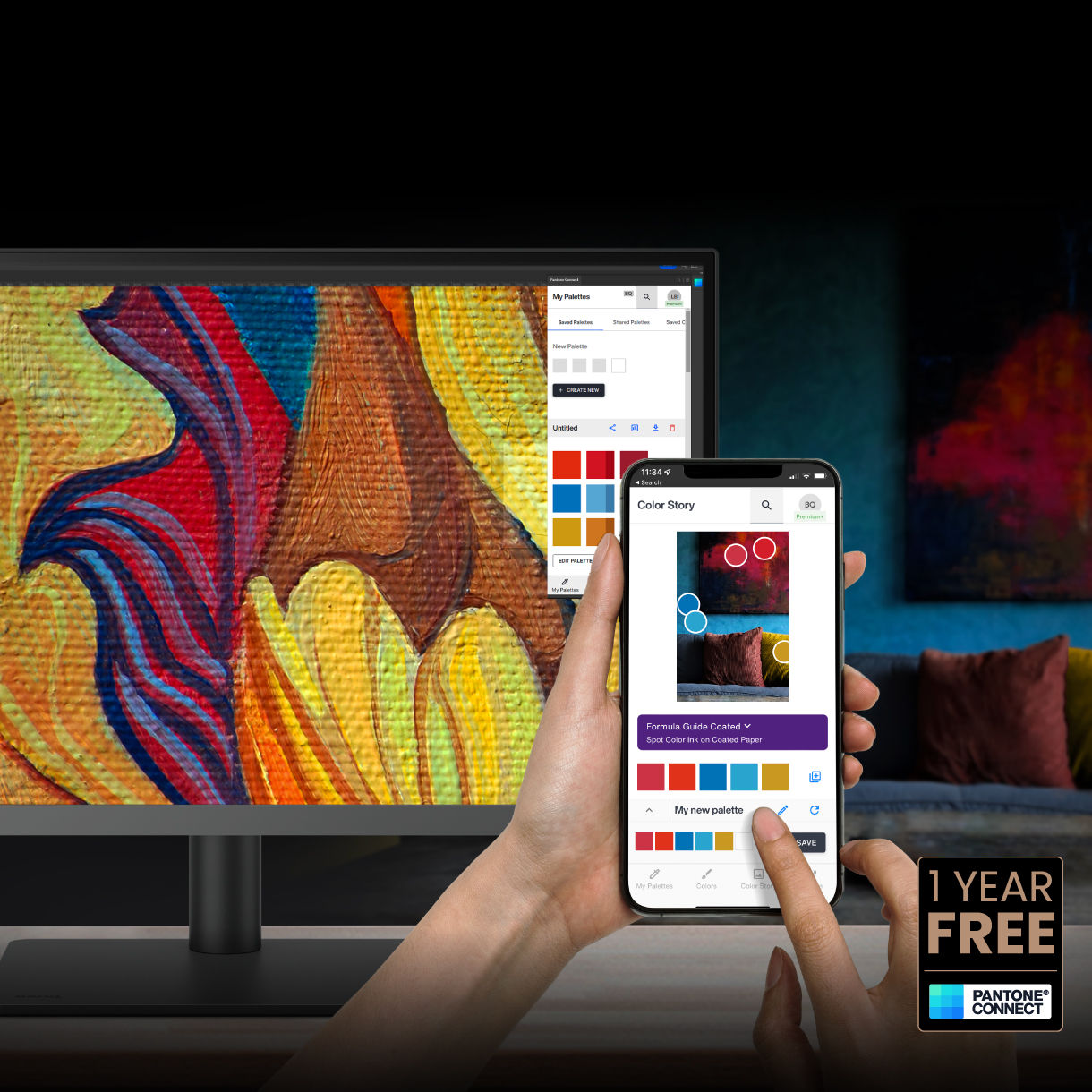In qualità di proprietario o di nuovo acquirente di un monitor professionale BenQ, riceverai Pantone Connect Premium a titolo gratuito per un anno per mantenere l’uniformità e la fedeltà dei colori tra i supporti digitali.