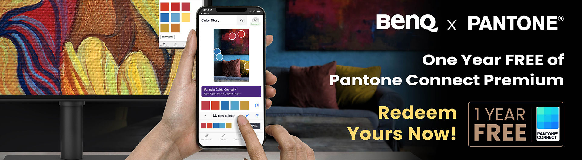 BenQ Australia Pantone Connect Subscription - 1 Year Free