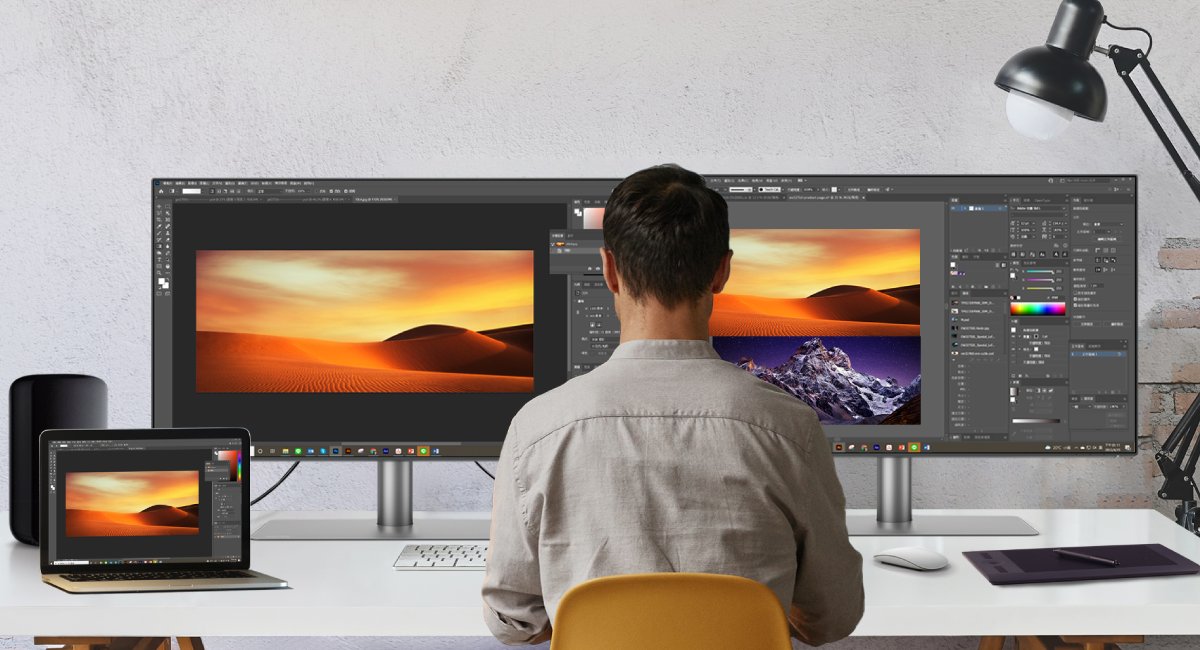 you always benefit much when you work on two monitors, using one for graphics design and the other for research or communicating with your clients. 