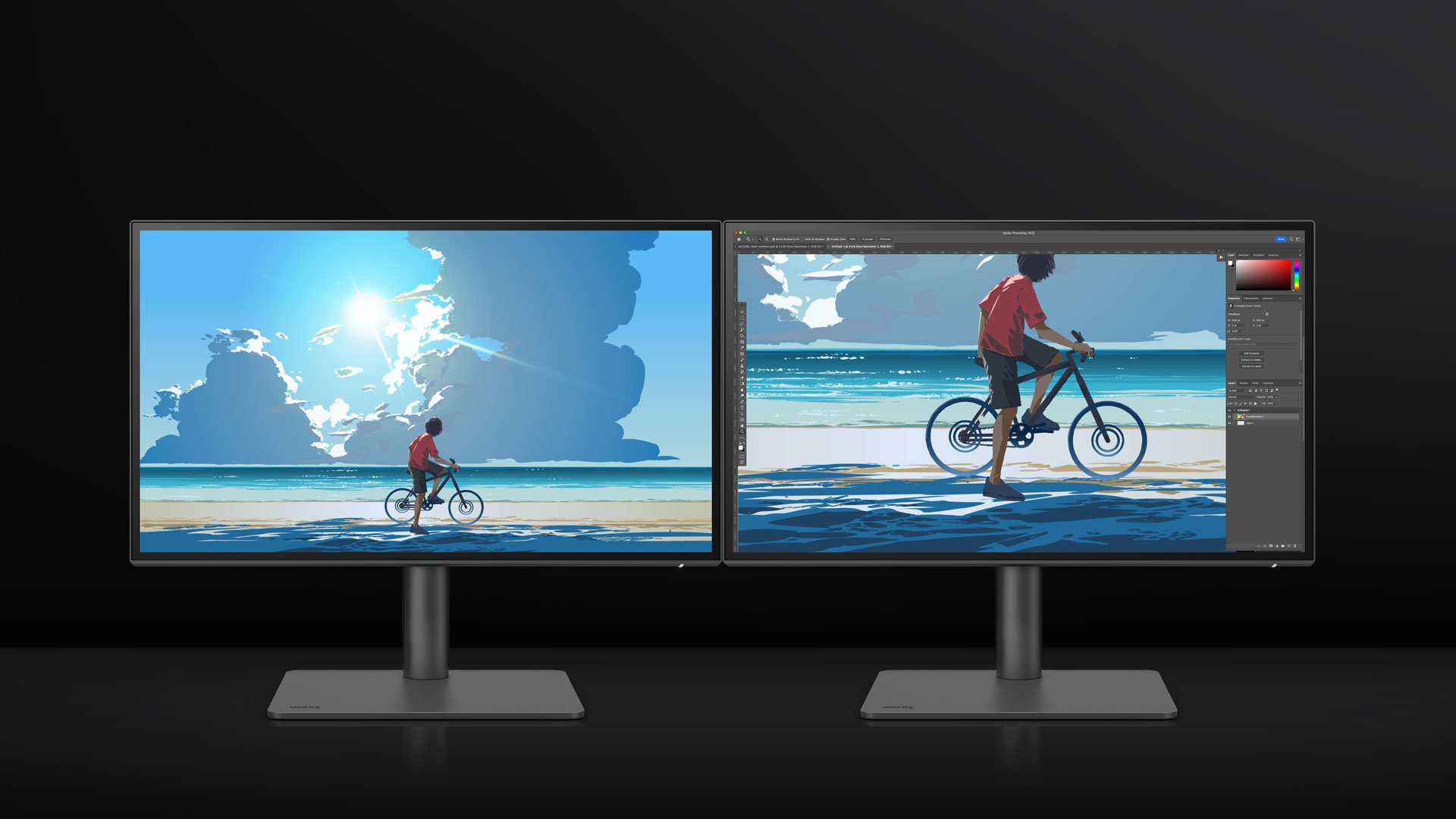 BenQ Display ColorTalk software makes it easy to sync colors across monitors with just a few clicks. Save time and effort, focus on your creativity. 