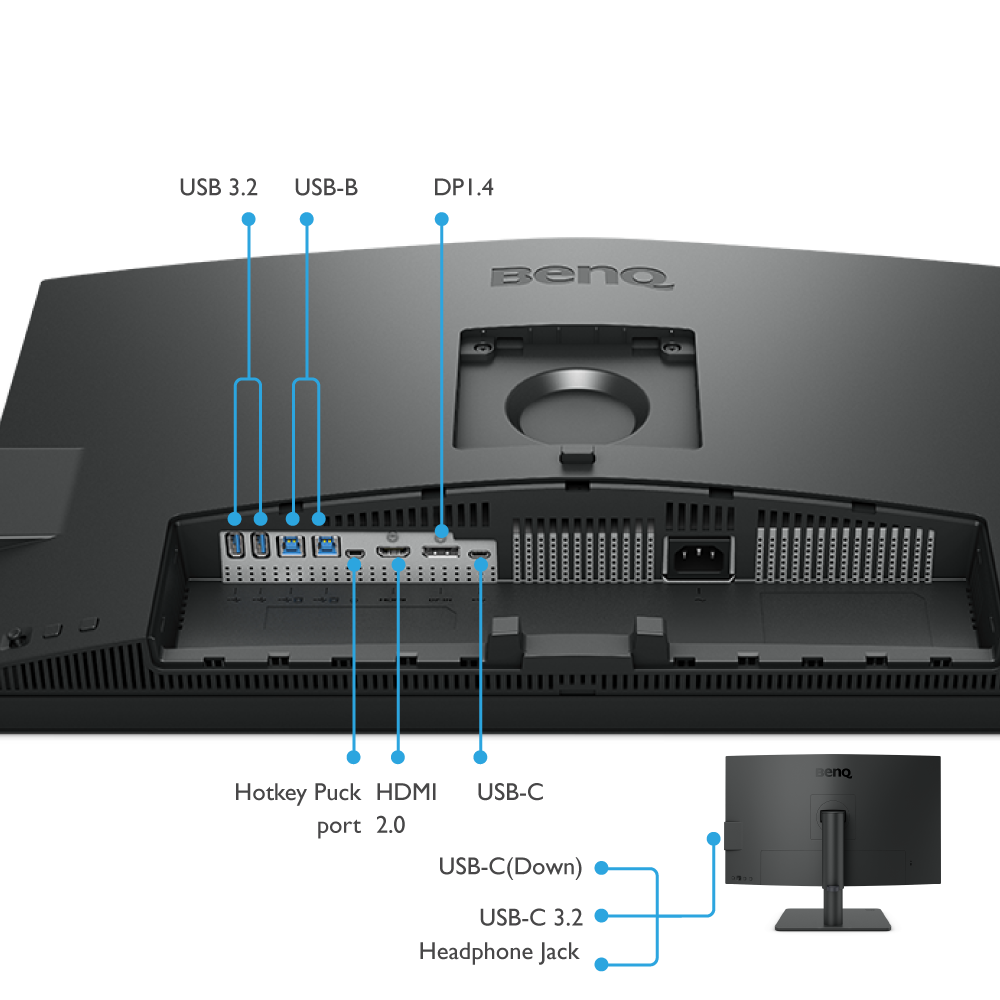 BenQ DesignVue PD2705U Monitor 27 4K per designer 