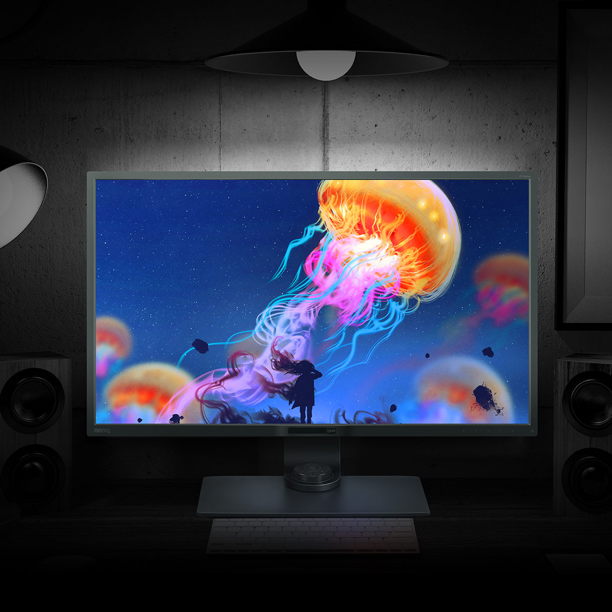 BenQ DesignVue Darkroom Mode adjusts image brightness and contrast for work in dark environments.