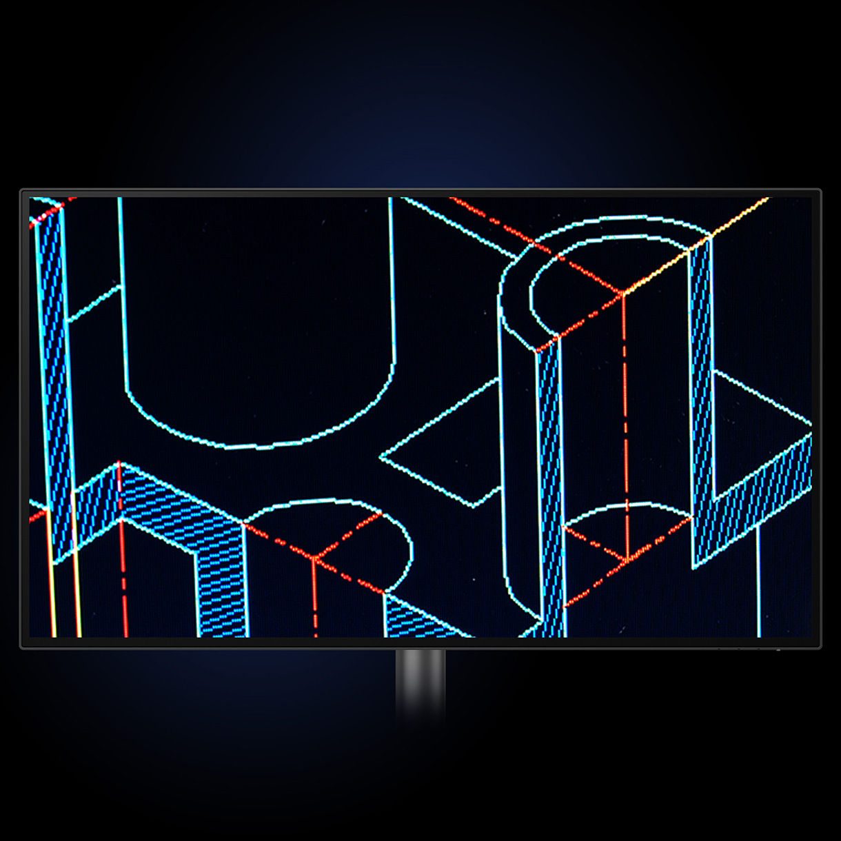 BenQ DesignVue Monitors CAD/CAM Mode let you Enjoy superior contrast of lines and shapes in technical illustrations.