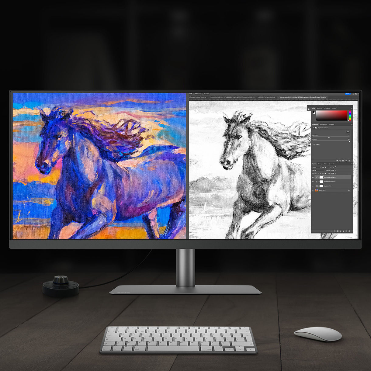 Available for Mac<sup>®</sup> or Windows, BenQ Display Pilot software saves time and boosts efficiency. This proprietary software lets you preset multiple monitor settings with a mouse. And it offers support tools to make design work more convenient and flexible.