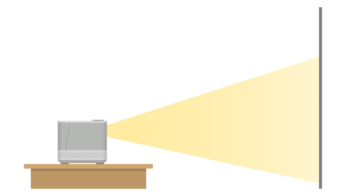Image blocked without lens offset on single-panel LCD projector
