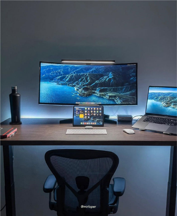 Barre lumineuse RGB de Moniteur D'ordinateur, Lampe de Bureau USB Ecran  Tactile, Températures de Couleur Réglage