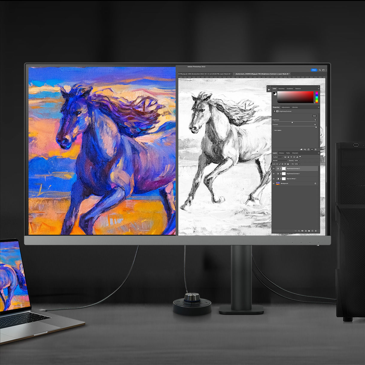 BenQ DesignVue Monitors with Picture In Picture (PIP) and Picture By Picture (PBP) let you customize your workflow.