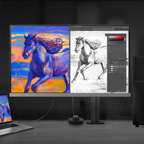 PD2706UA｜27-дюймовий ергономічний монітор 4K UHD P3 DisplayHDR