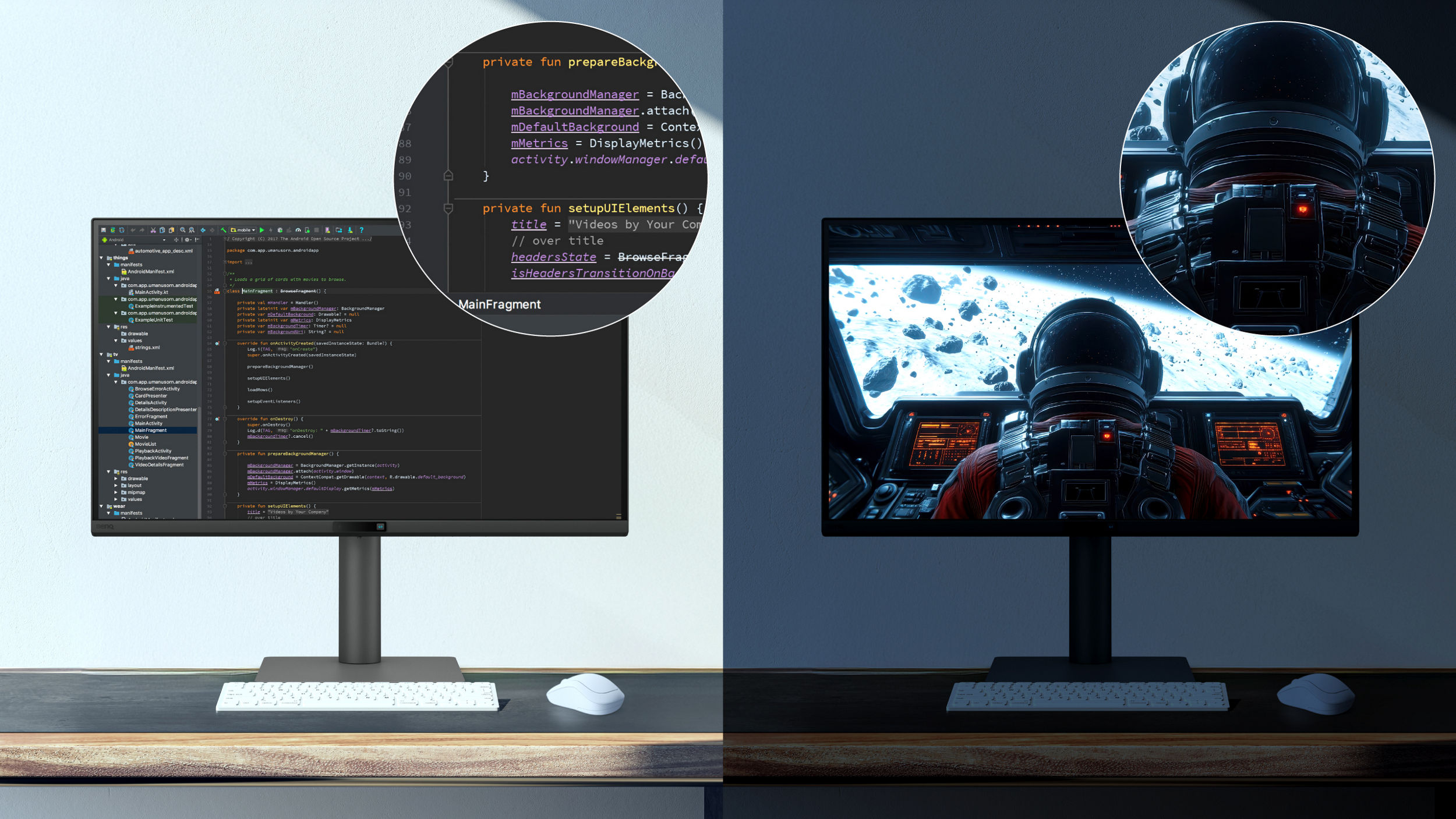 BenQ RD270Q features high-contrast performance with multi-layered High Pixel Contrast Technology. Static and dynamic contrast tuning, combined with Local Contrast Optimization, reveal fine details and enhanced dark-area clarity, for your IDE, movies, or games after work.