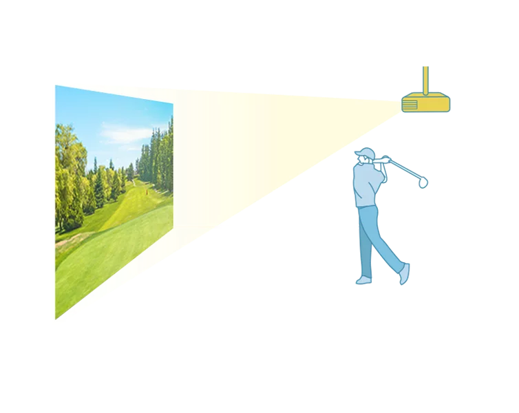 BenQ Golf Simulator Projector with 4K HDR Resolution