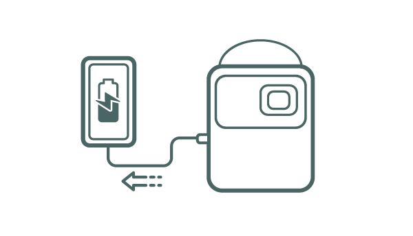 GP100 替行動裝置充電