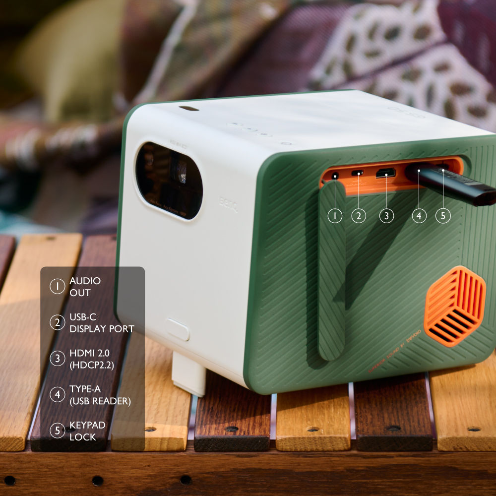 Overlappen pantoffel Toestemming Mini Beamer GS50 voor buiten | Full HD 1080p IPX2 met Bluetooth-speakers |  BenQ Nederland