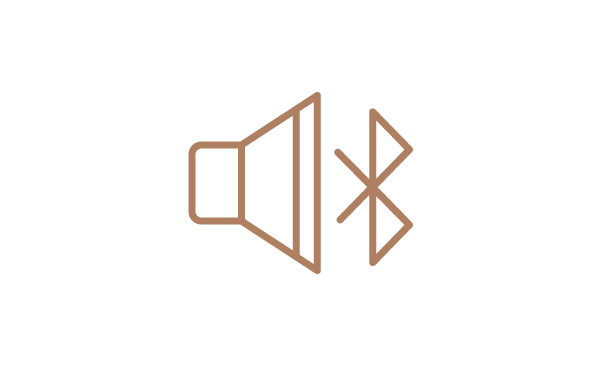 Doubles as a Bluetooth Speaker icon