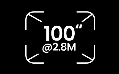 2.8公尺投影100吋