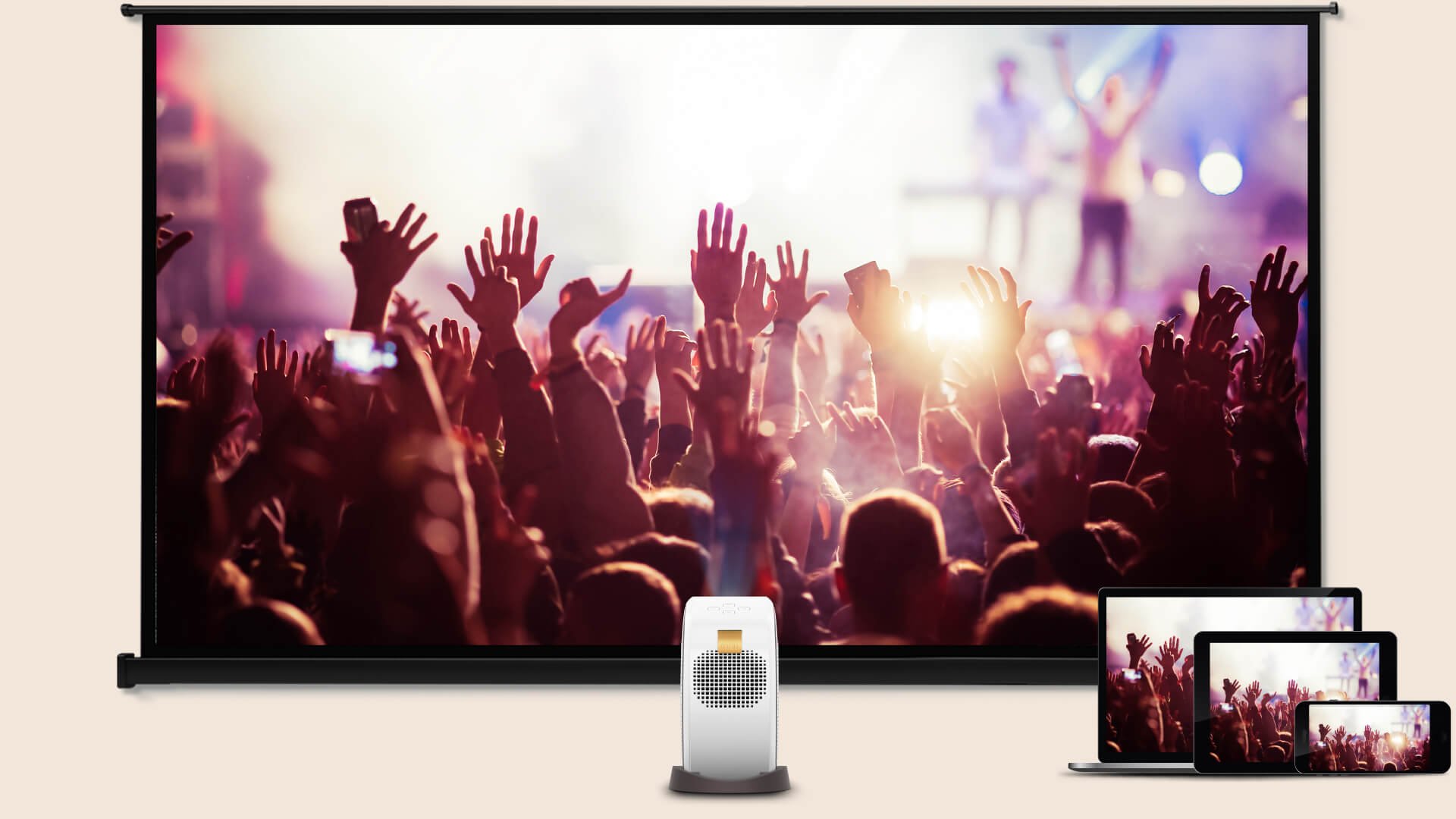 The BenQ GV31 portable projector fully supports Apple AirPlay and Google Chromecast.
