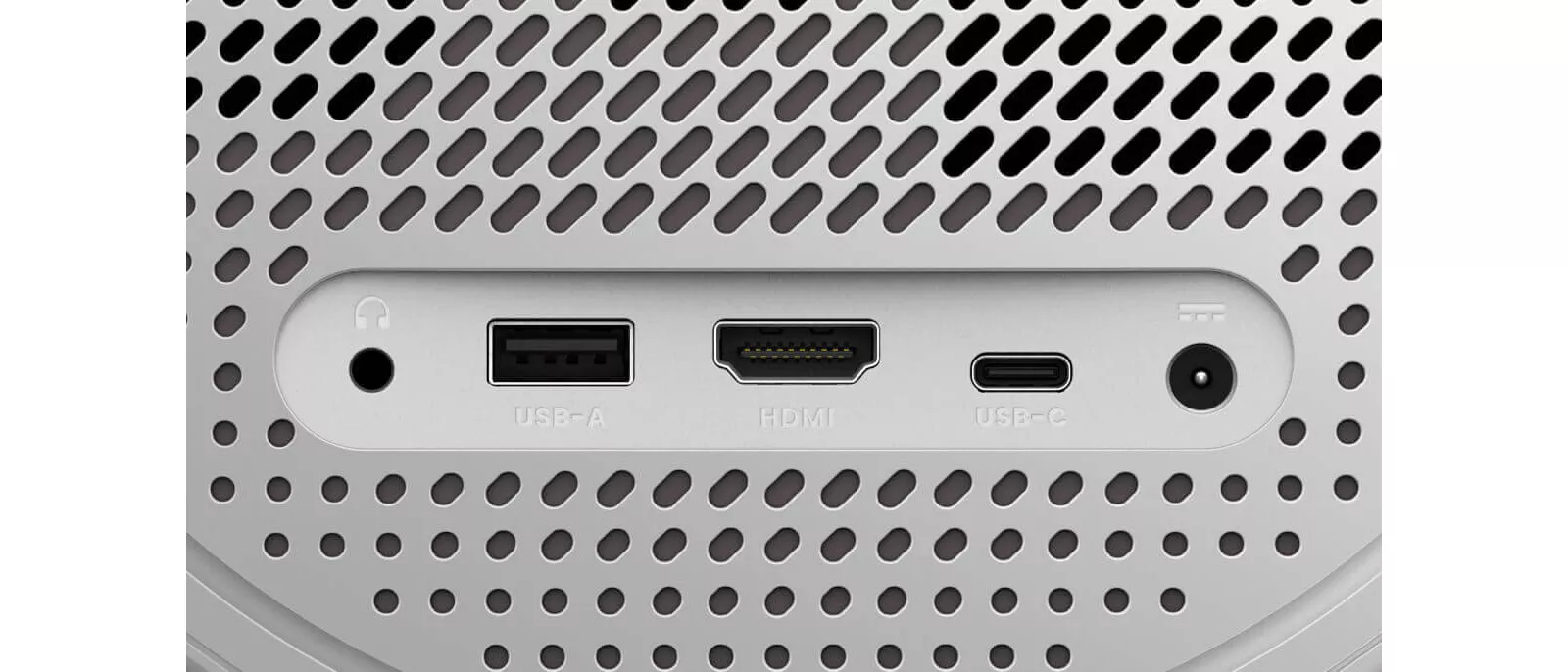 HDMI, USB-A, USB-C and audio ports on the BenQ GV50