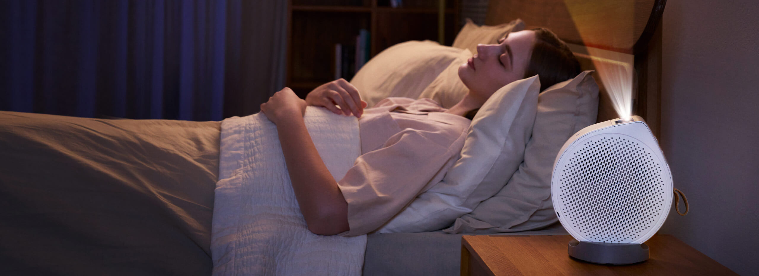 BenQ GV50 portable ceiling projector is perfect for bedtime movies