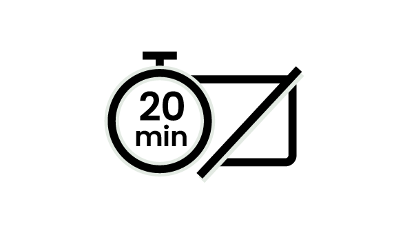 Automatically shuts down after 20 minutes of inactivity.