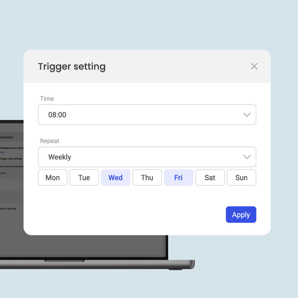 A digital interface for setting automated power schedules on BenQ displays via DMS to eliminate unnecessary energy waste during non-active hours.