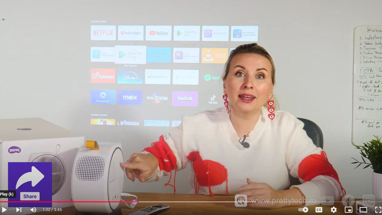 Cel mai practic proiector - BenQ GV31