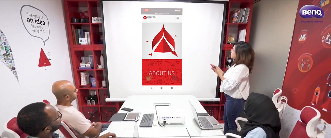 Prism Advertising Installs BenQ Smart Wireless Short Throw Projectors to Enhance Creative Presentations