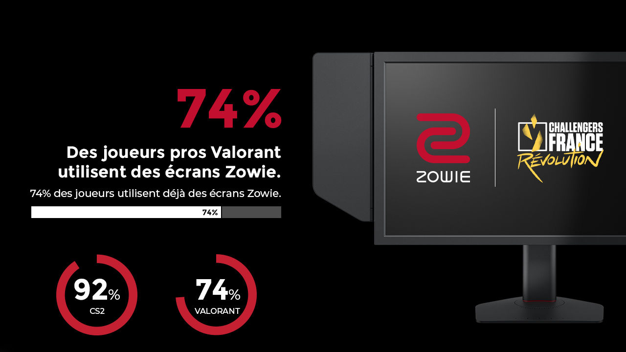 74 percent of valorant pro players are using zowie monitors
