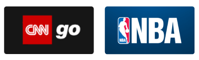 Icono de aplicaciones CNN y GO NBA