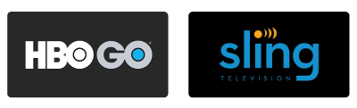 HBO GO & sling TV apps icon