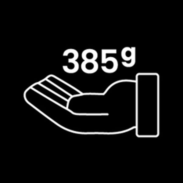 重量僅385克 一台小平版的重量