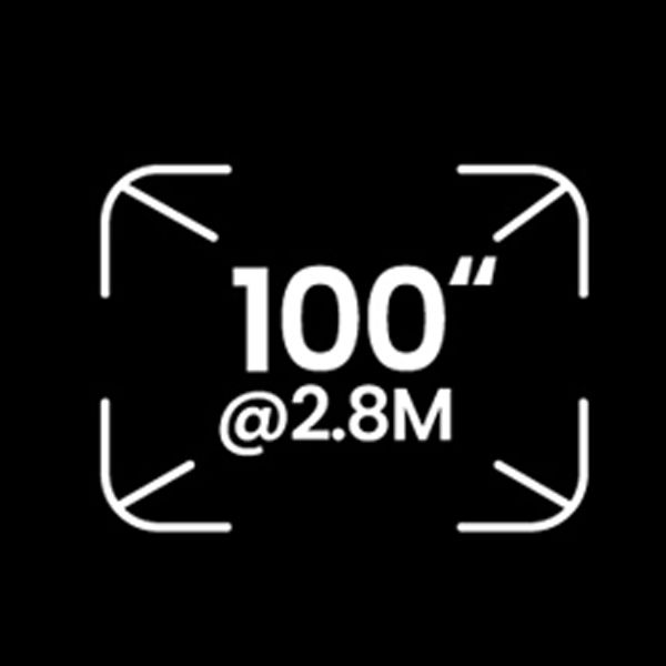 2.8M投影100吋 小房間也有大畫面