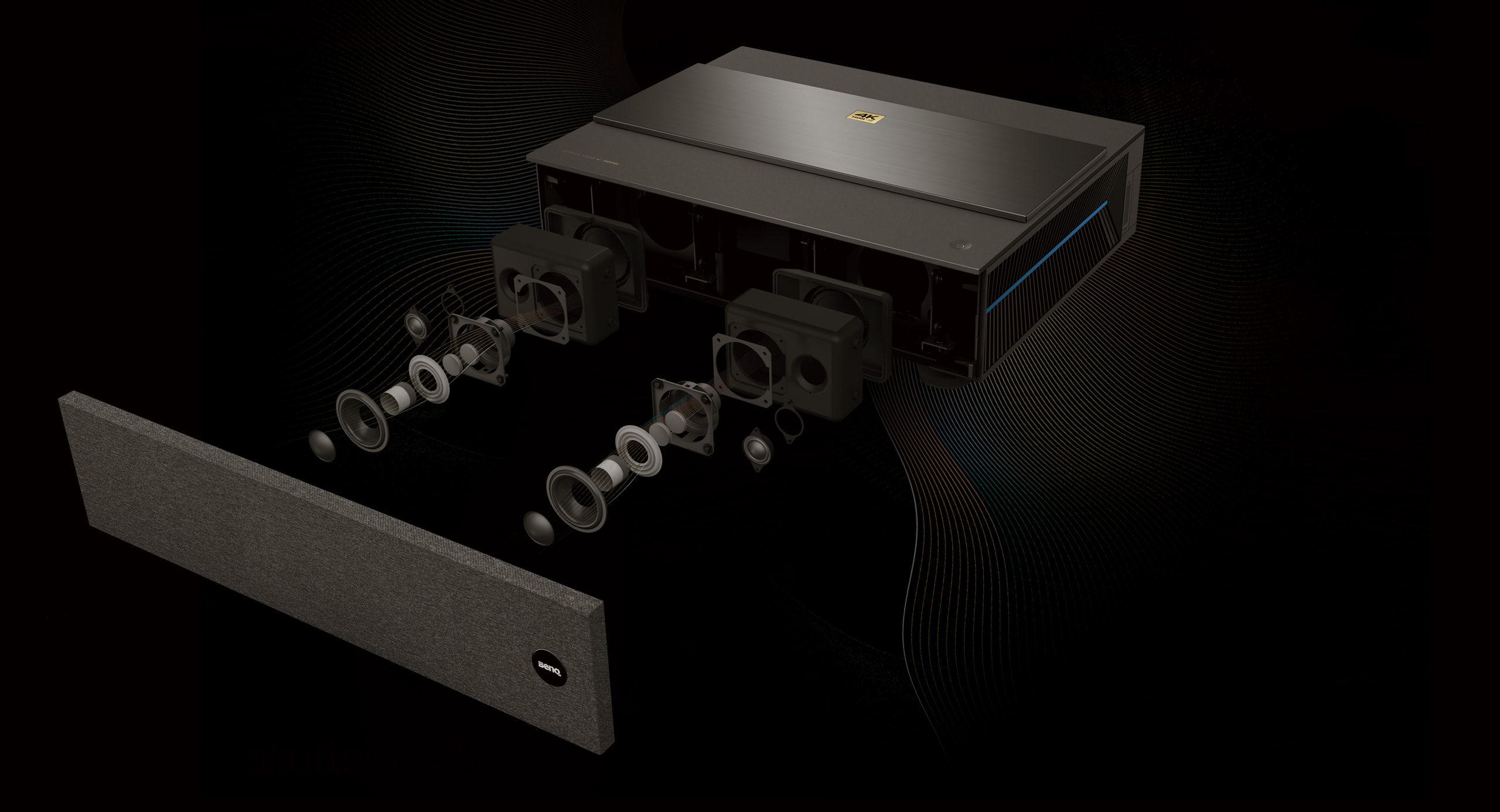 雷射電視 v6050 採用 trevoloe 喇叭，傳遞不失真的好聲音