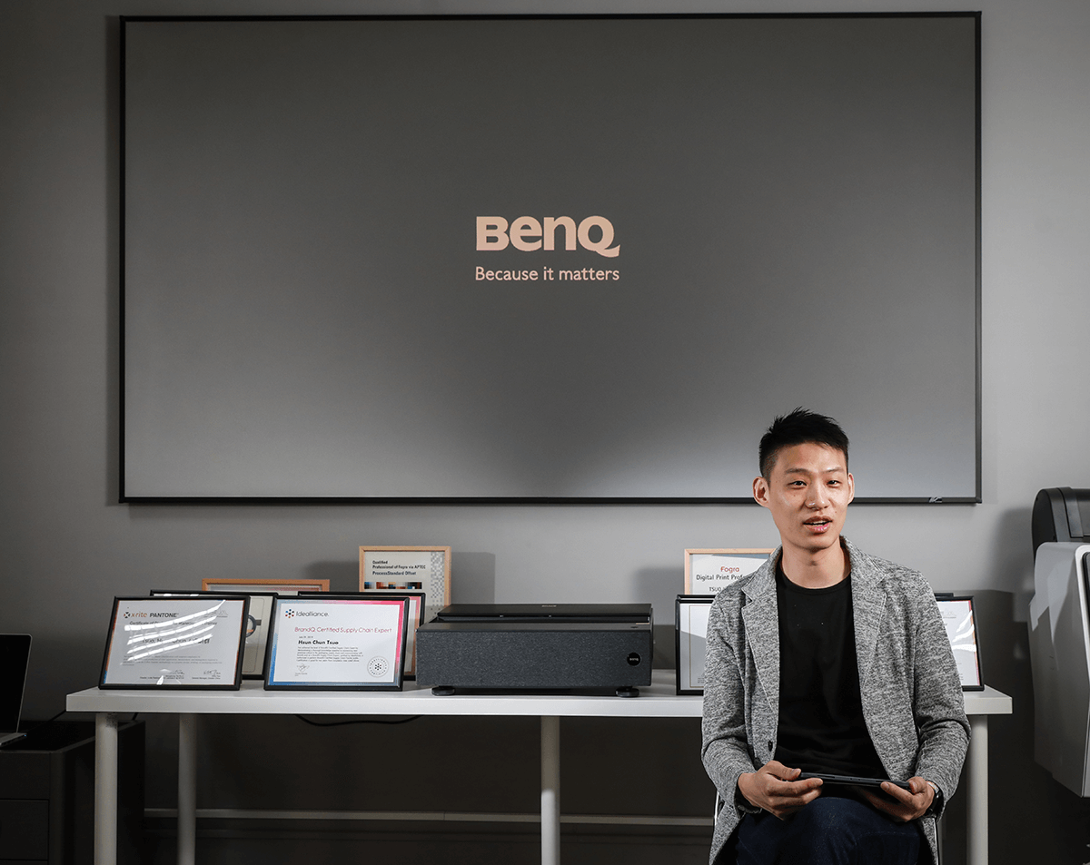 色管師挑剔之眼認證的雷射電視 東煦色研所 以 BenQ V7050i 打造大器質感的專業色彩交流教室