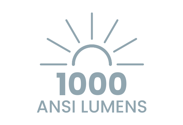 1000 ANSI Lumen & 1080p Auflösung