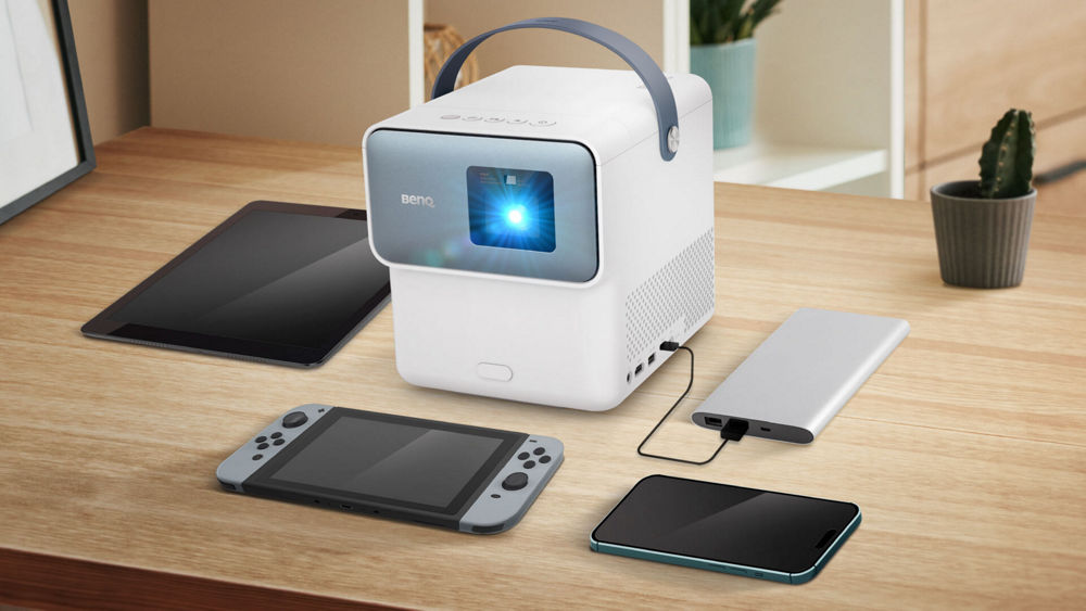PORTABLE PROJECTOR ポータブルプロジェクター 本体 GP100 | フルHD 1000ANSIルーメン LED ポータブルプロジェクター
