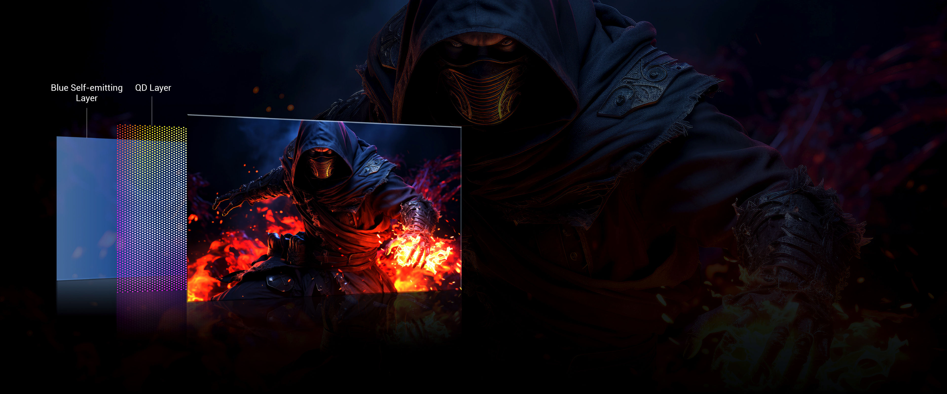 BenQ EX271UZ powered by 4th Gen QD-OLED, with jaw-dropping quantum dot colors and perfect OLED blacks, this display delivers insane contrast and lifelike visuals. Together, they’re ready to level up your open-world adventures.