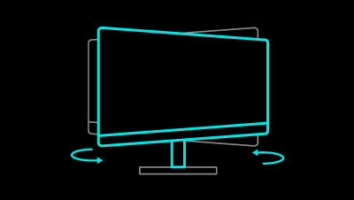 BenQ RD series monitors ergonomic adjustment-swivel